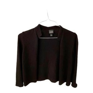 Eileen Fisher Silk Blend Open Front Cardigan Sz S